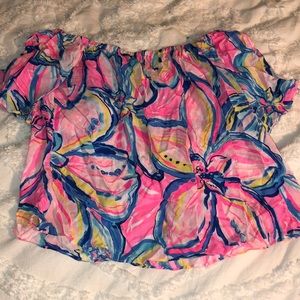 Lilly Pulitzer off the shoulder top